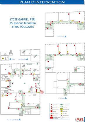 Plan d'intervention format A2 plastifié