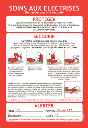 Consignes spécifiques soins aux électrisés